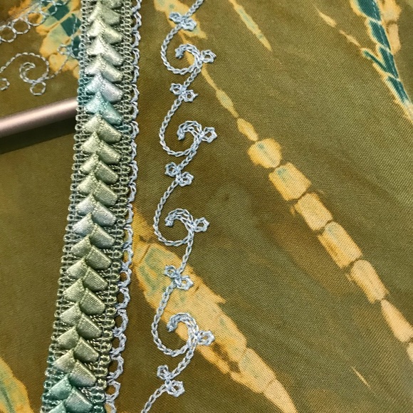 Moda Tie Dye Long Sleeve Dress Sz Small - Picture 4 of 7